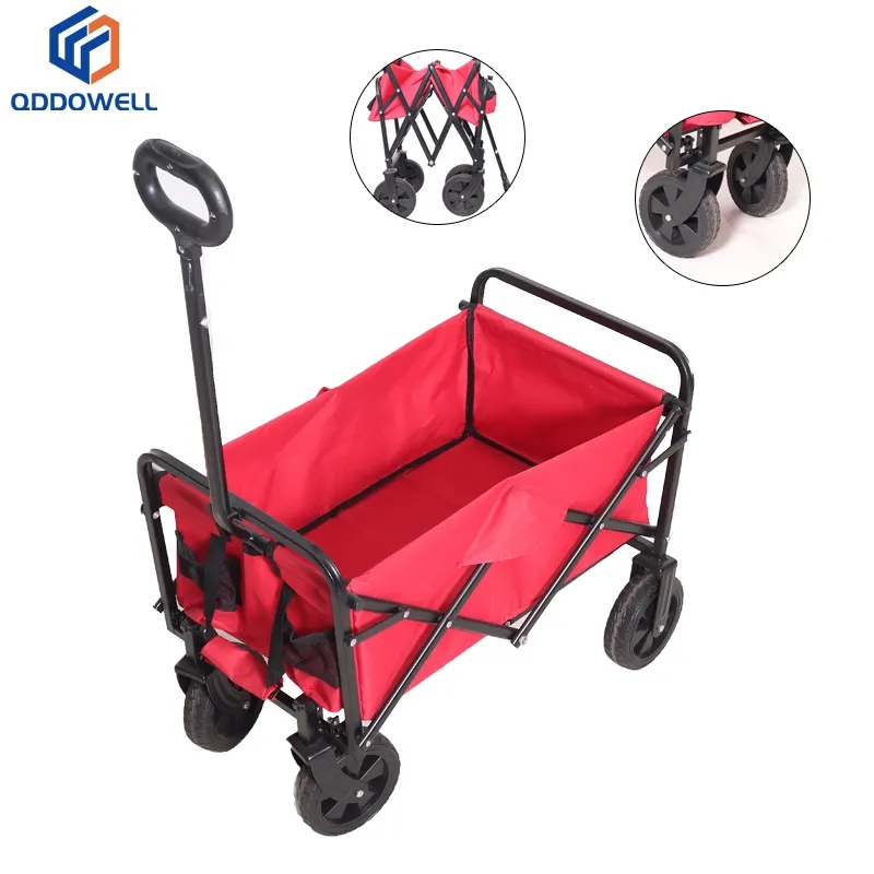 Outdoor Picnic Camping Folding Wagon Garden Beach Cart Collapsible Utility Wagon With Accessories View