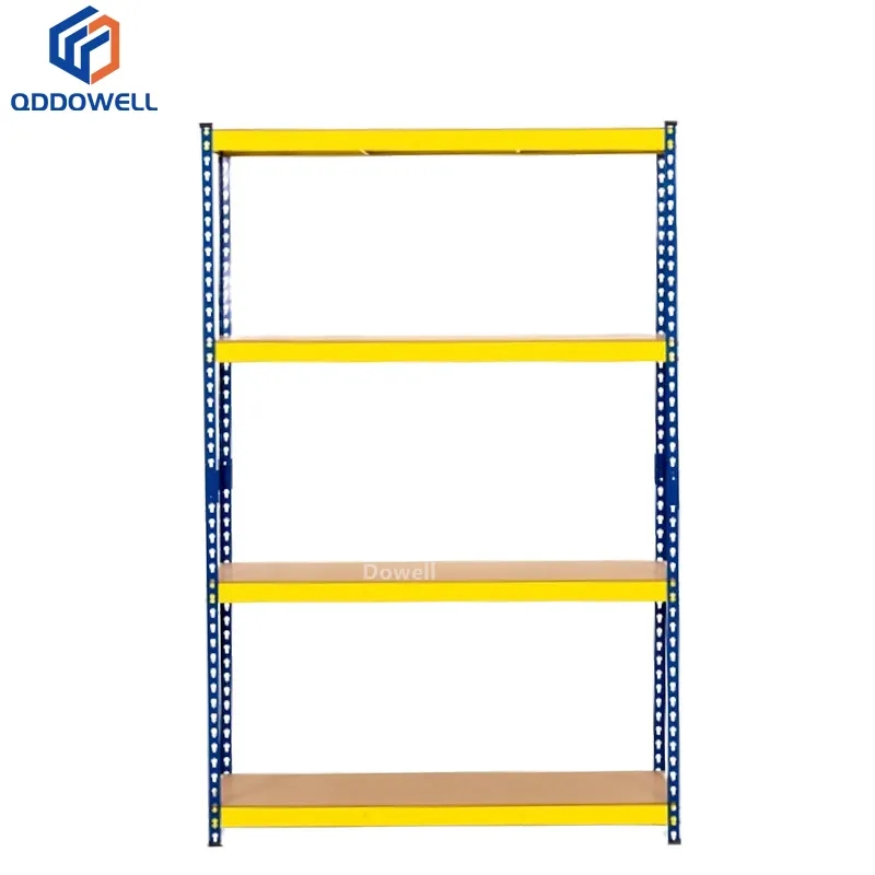 Narrow View Of Rivet Shelving Boltless Rack Shelf Storage Rack Garage Organizer