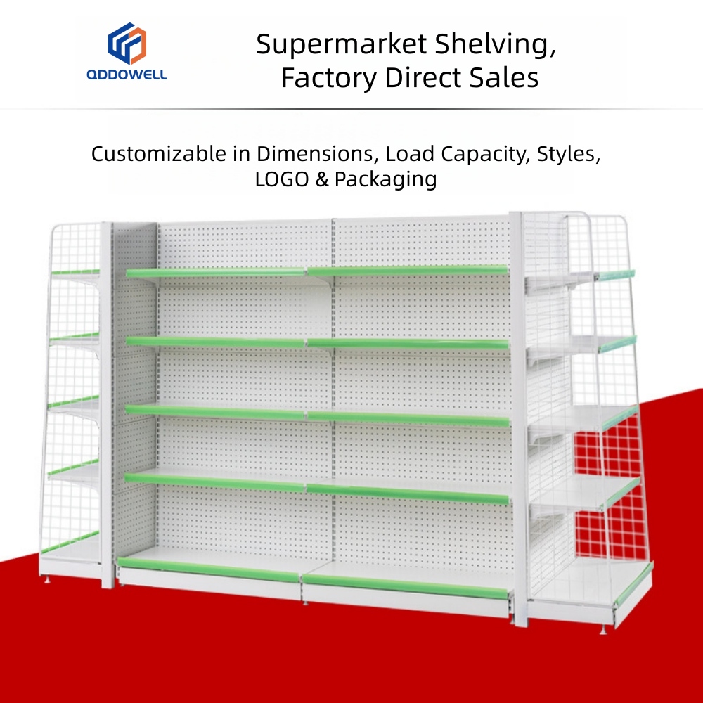 supermarket shelves